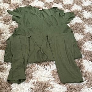 Smash + Tess Olive Green Jumpsuit